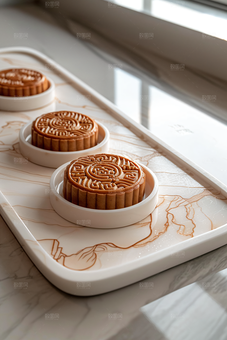 中秋月饼莲蓉月饼文化摄影图