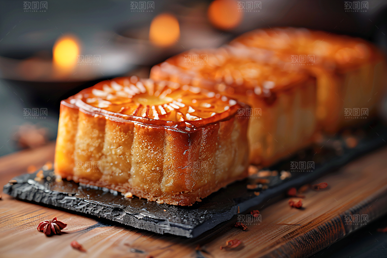 中秋月饼美味高清摄影图