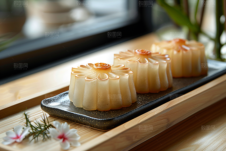 中秋月饼糕点文化摄影图