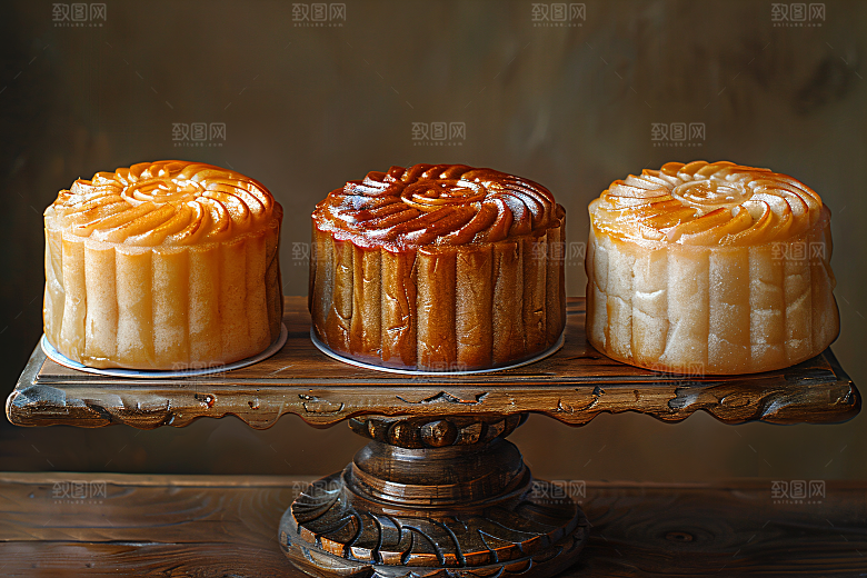 中秋月饼广式月饼中秋节摄影图