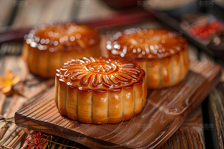 中秋月饼美味高清摄影图