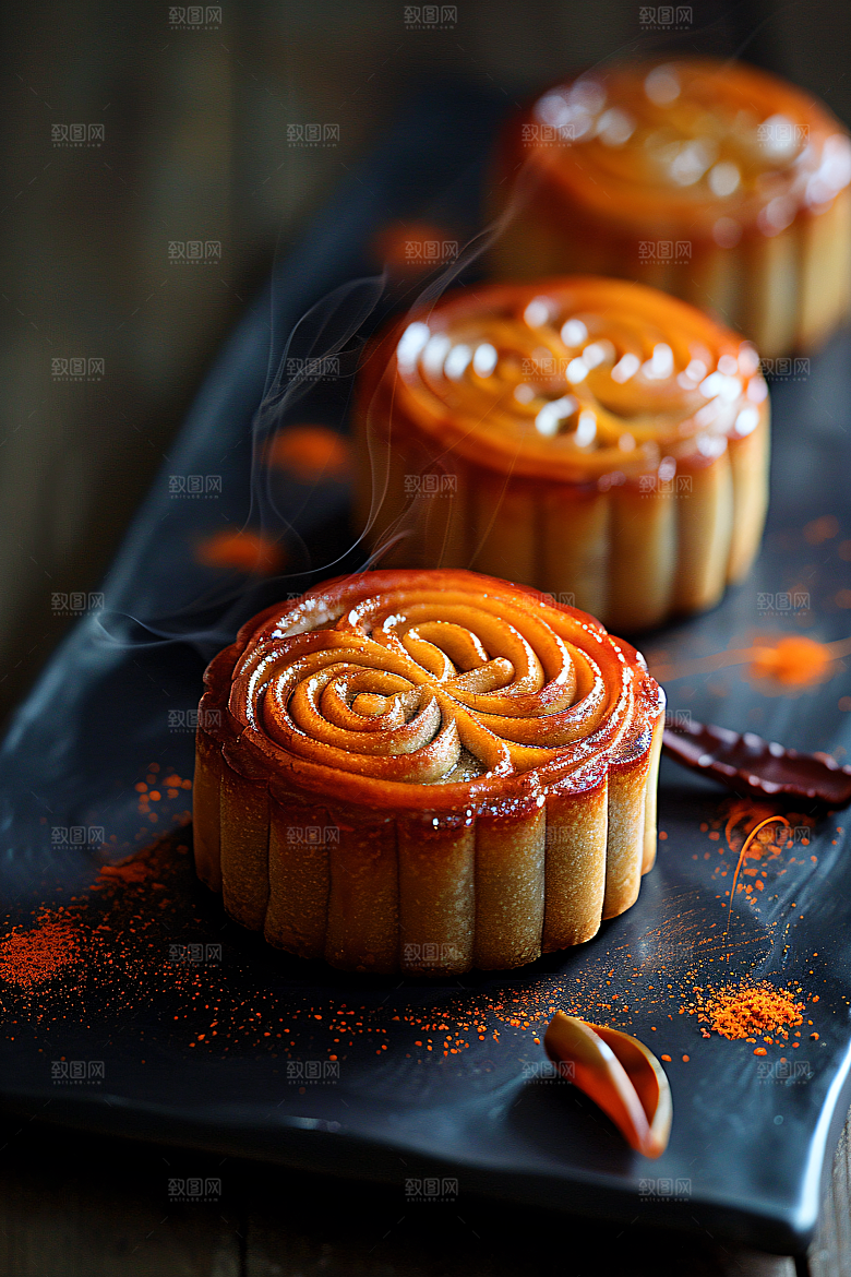 中秋月饼传统节日莲蓉月饼摄影图