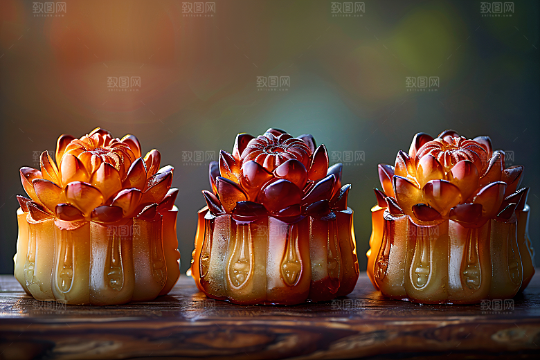 中秋月饼莲蓉月饼习俗摄影图