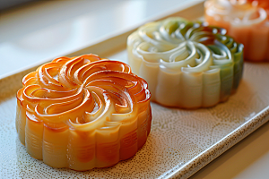 中秋月饼糕点中秋节摄影图