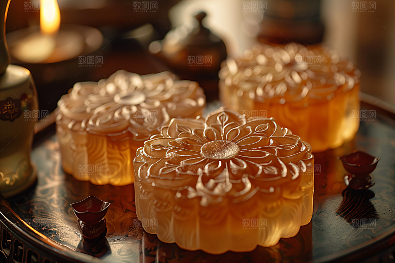 中秋月饼广式月饼高清摄影图