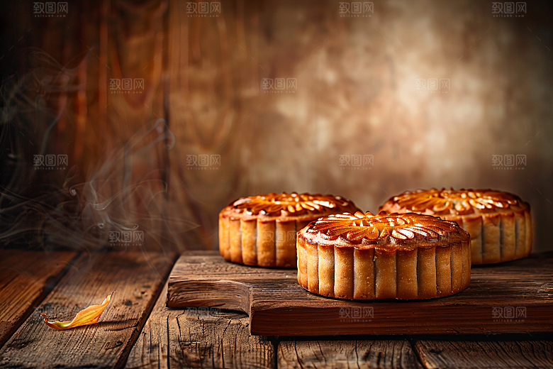 中秋月饼广式月饼文化摄影图