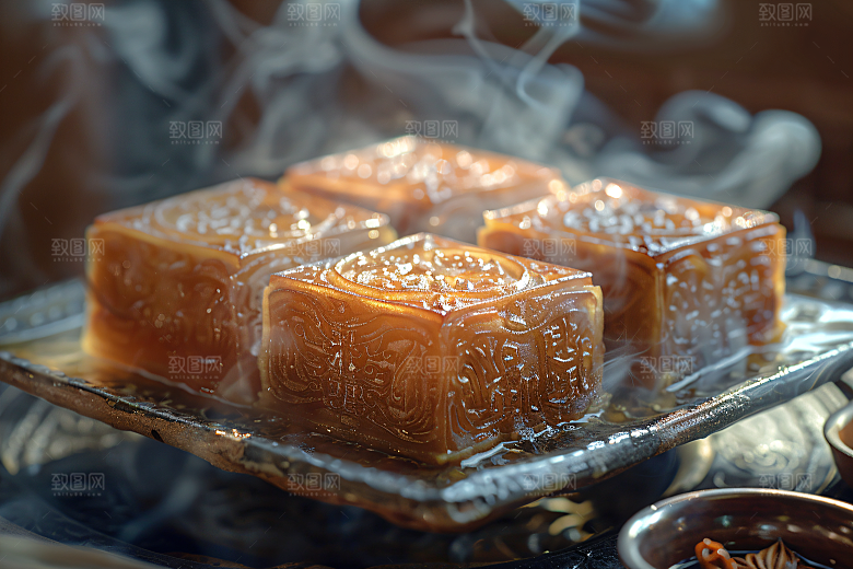 中秋月饼传统节日莲蓉月饼摄影图