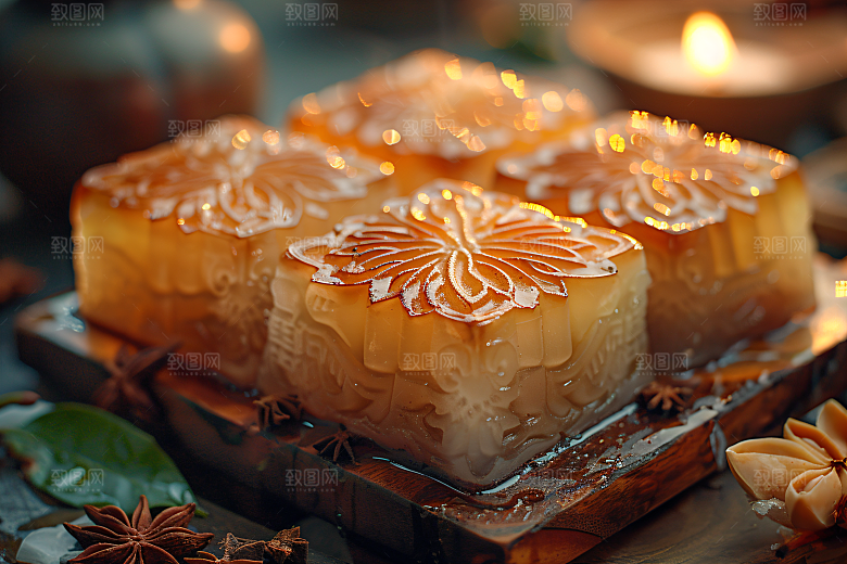 中秋月饼中秋节广式月饼摄影图