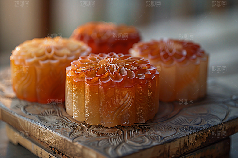 中秋月饼高清美食摄影图