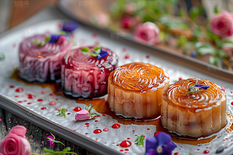 中秋月饼高清中秋节摄影图