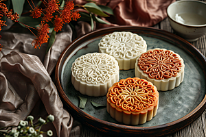 中秋月饼美食文化摄影图