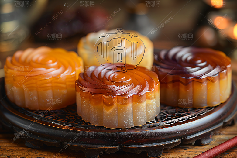 中秋月饼传统节日文化摄影图