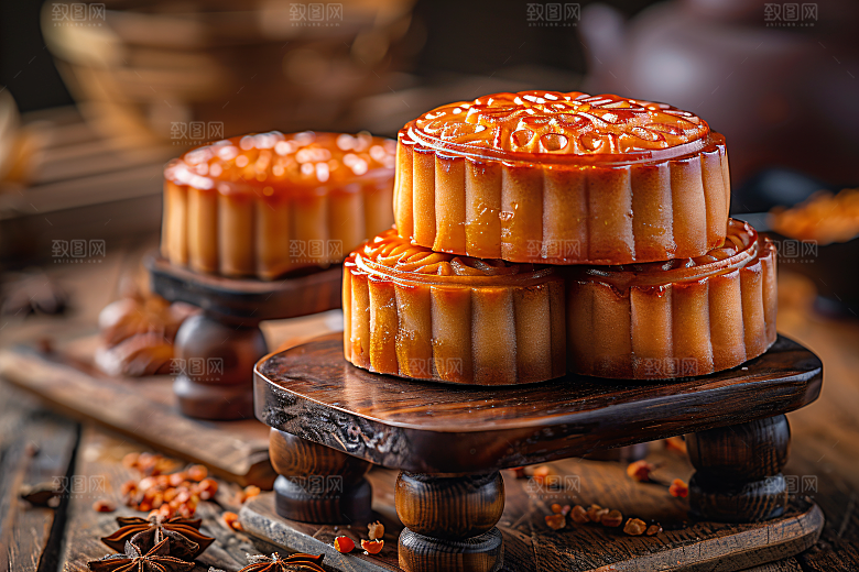 中秋月饼广式月饼文化摄影图