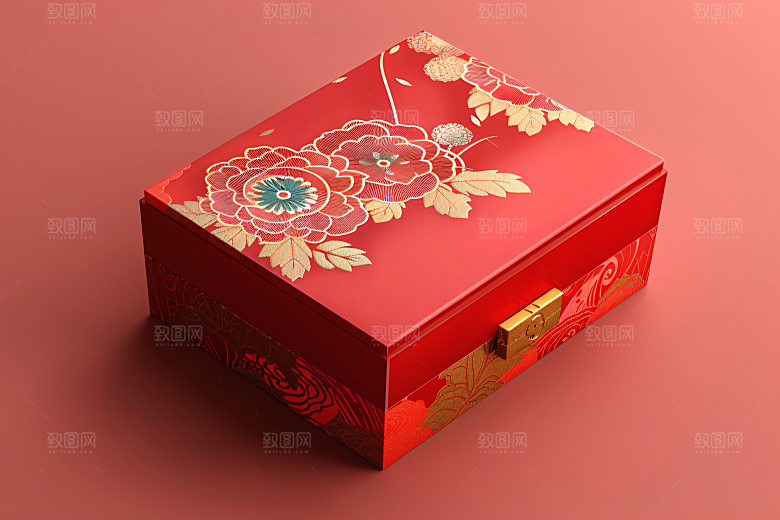 中秋月饼礼盒高清中秋节摄影图
