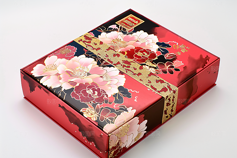 中秋月饼礼盒甜点礼品摄影图