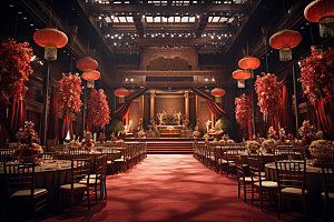中式婚礼传统浪漫效果图
