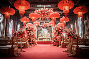 中式婚礼传统唯美效果图