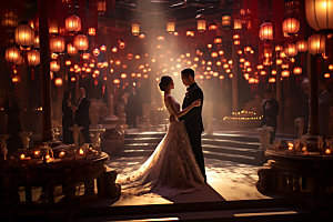中式婚礼浪漫喜庆效果图