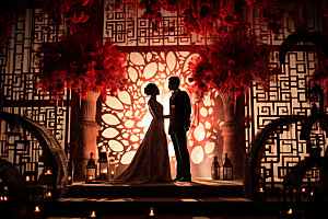 中式婚礼传统布置效果图