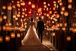 中式婚礼喜庆传统效果图