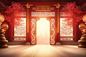 中式传统门楼热卖中国风背景图
