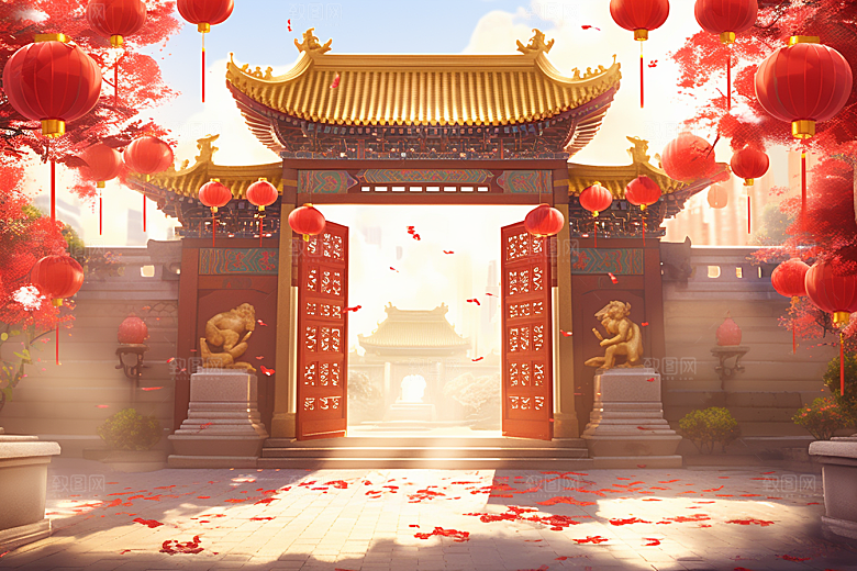 中式传统门楼热卖中国风背景图