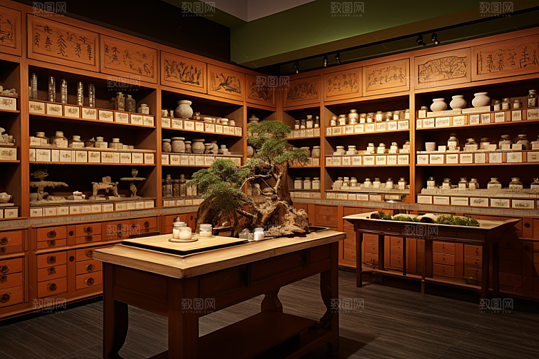 中药房环境店铺摄影图