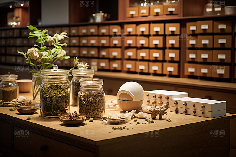 中药房医疗医药摄影图