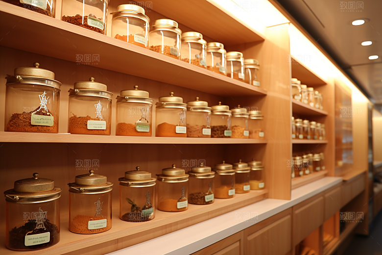 中药房医药健康摄影图