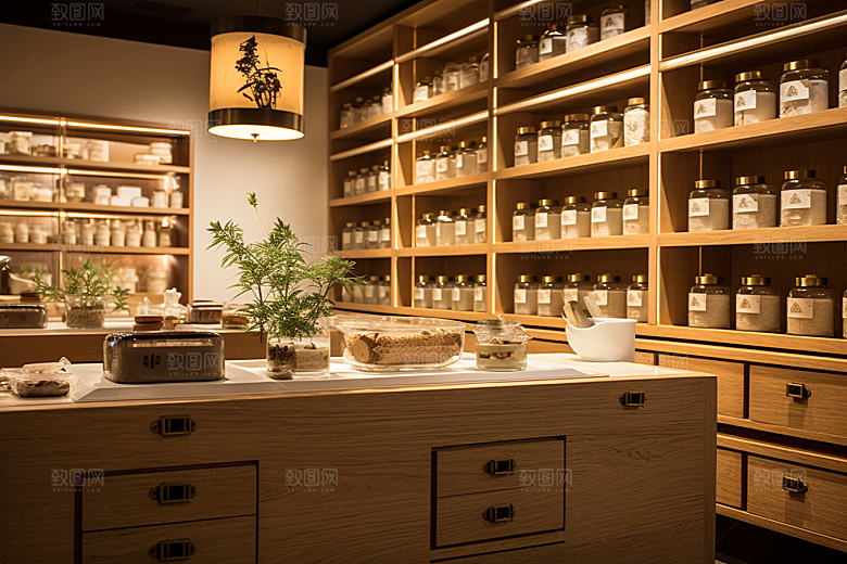 中药房健康医药摄影图
