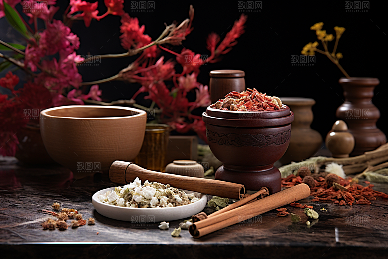 中药药方健康摄影图