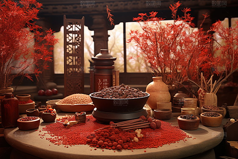 中药草药中医摄影图
