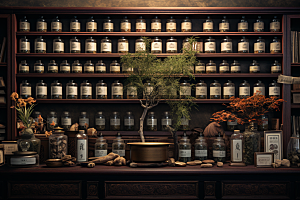 中药中草药医疗摄影图