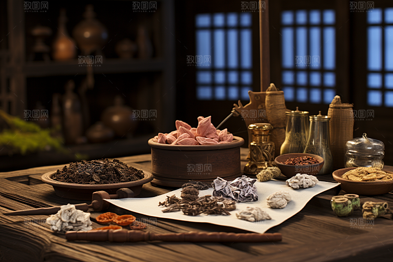 中药中医中草药摄影图
