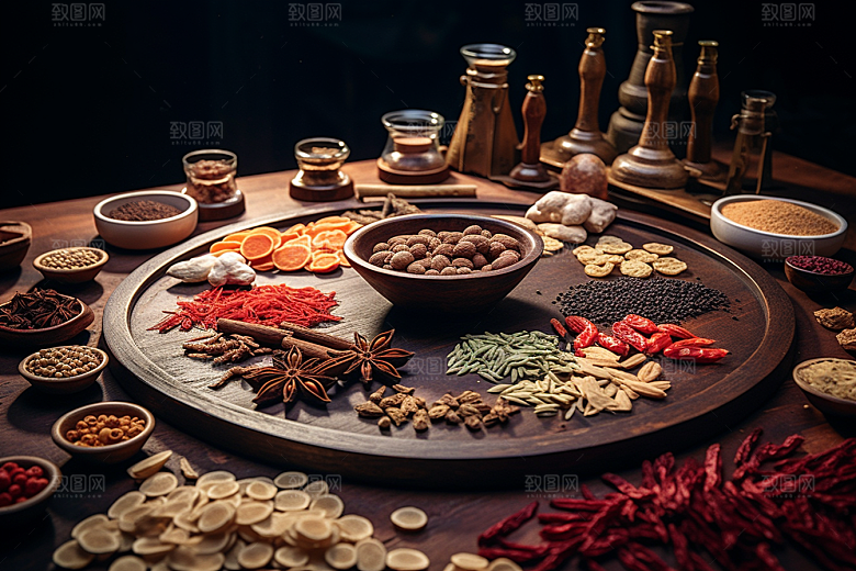 中药药方高清摄影图