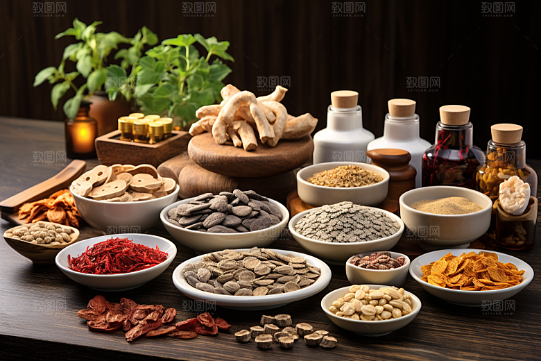 中药药方健康摄影图