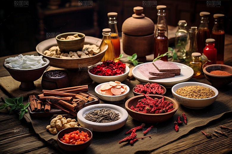 中药药方高清摄影图