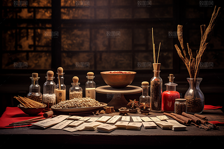 中药中医健康摄影图