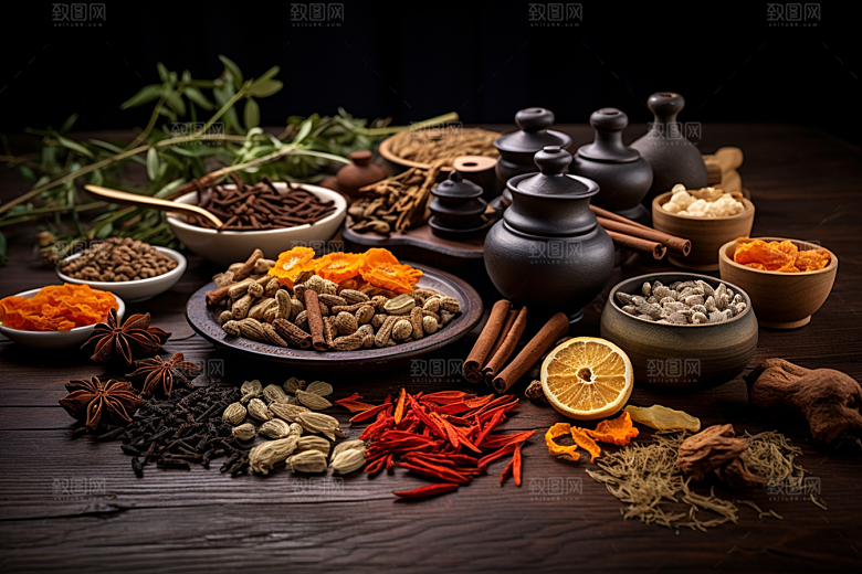 中药抓药中医摄影图