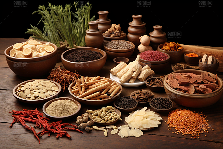 中药中草药草药摄影图