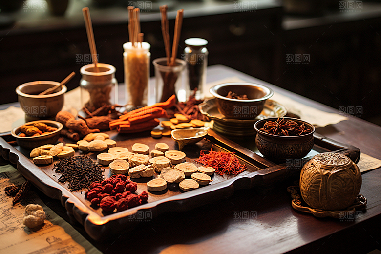 中药高清草药摄影图