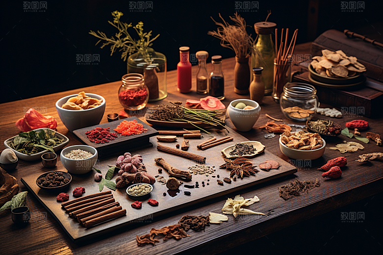 中药健康医疗摄影图