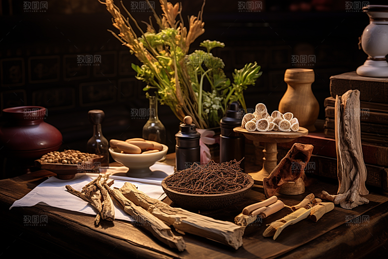 中药医疗健康摄影图