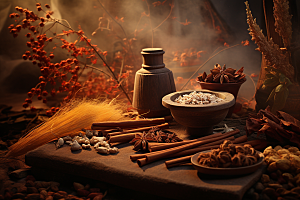 中药草药健康摄影图