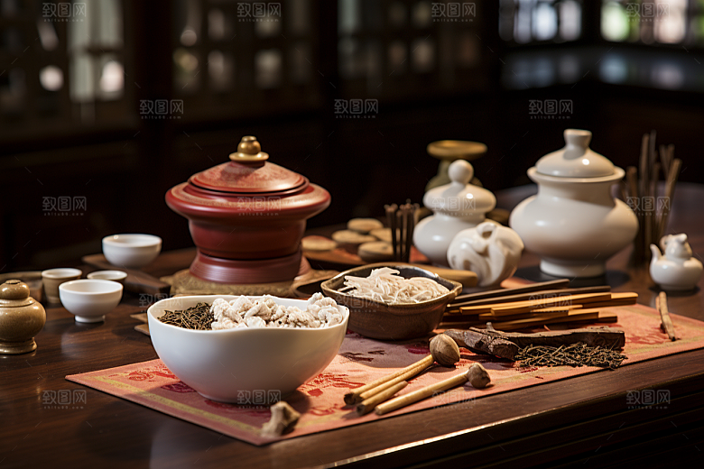 中药草药医疗摄影图