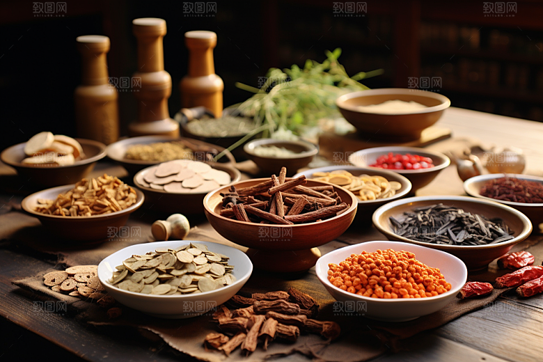 中药中草药草药摄影图