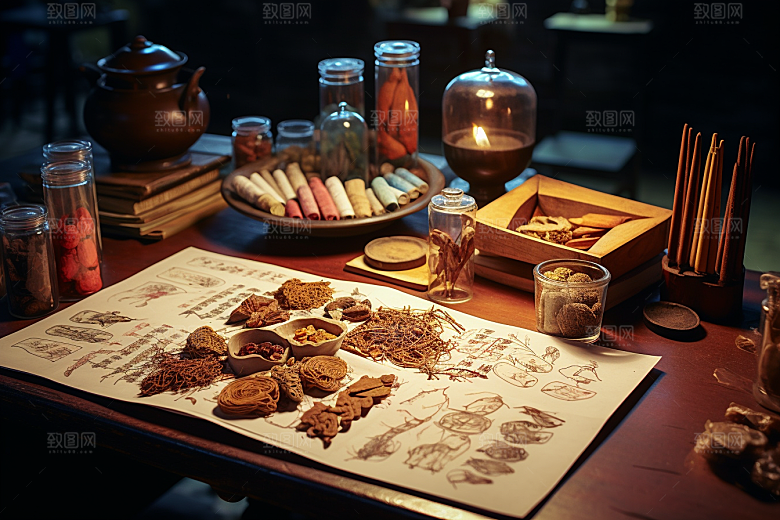 中药医疗健康摄影图
