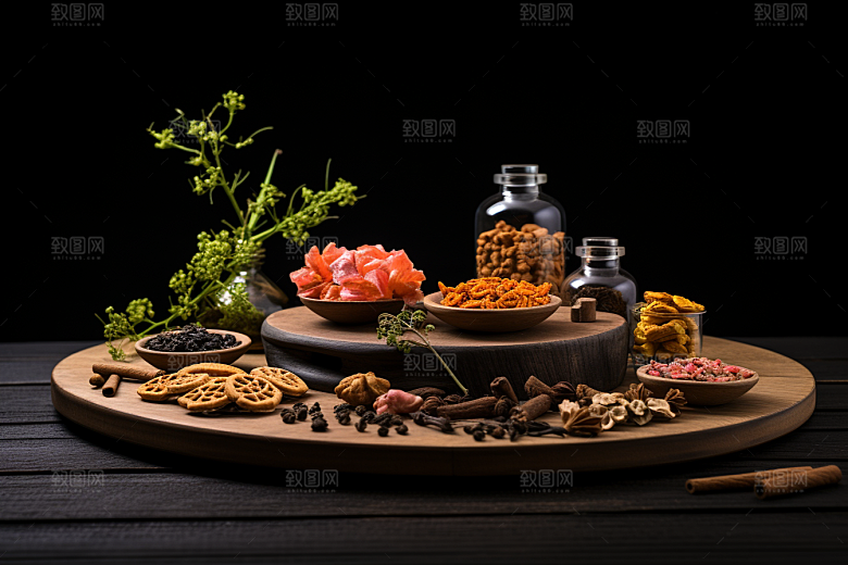 中药健康草药摄影图