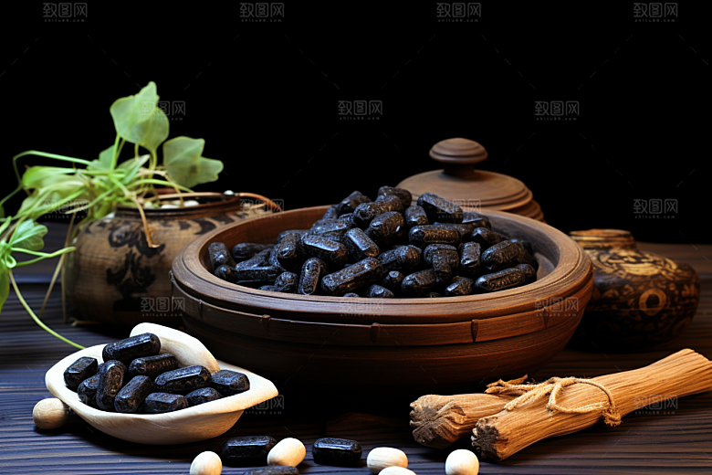 中药药方高清摄影图