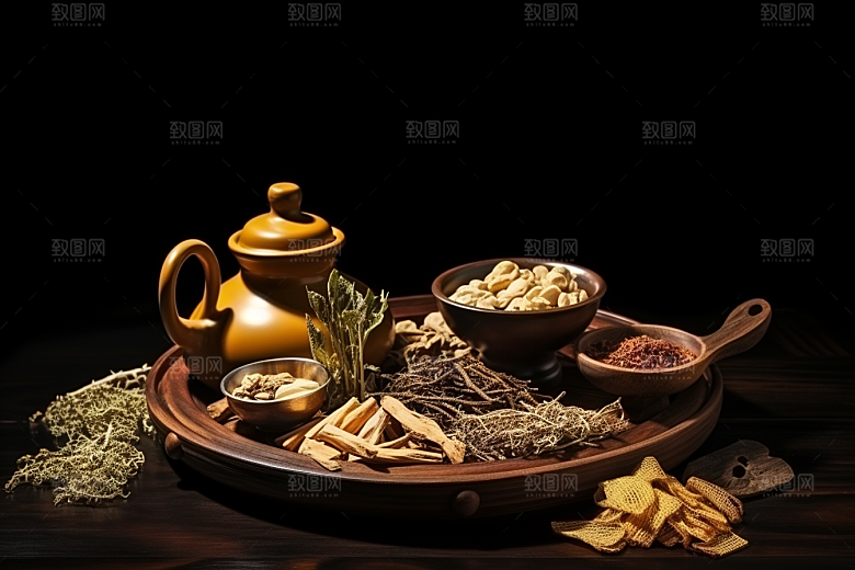 中药中医药方摄影图